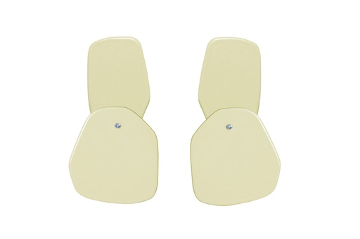 [DP-1015] Lisa Kroeber Jewellery Art - Earrings Double Petals, Ivory