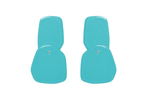 [DP-5018] Lisa Kroeber Jewellery Art - Earrings Double Petals, Turquoise