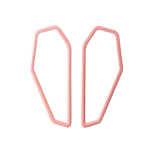 [CF-light-pink] Lisa Kroeber Jewellery Art - Earrings Color Frames - Light Pink