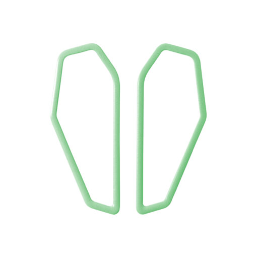 [CF-pastel-green] Lisa Kroeber Jewellery Art - Earrings Color Frames - Pastel Green