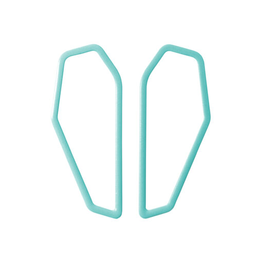 [CF-pastel-turquoise] Lisa Kroeber Jewellery Art - Earrings Color Frames - Pastel Turquoise