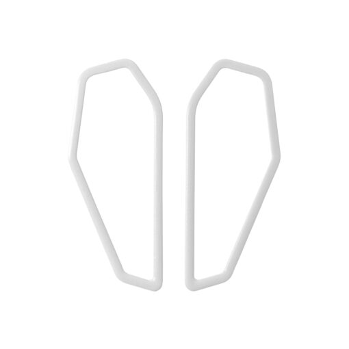 [CF-signal-white] Lisa Kroeber Jewellery Art - Earrings Color Frames - Signal White