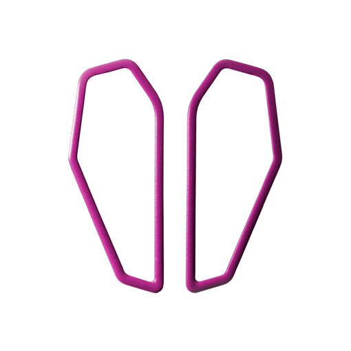 [CF-traffic-purple] Lisa Kroeber Jewellery Art - Earrings Color Frames - Traffic Purple