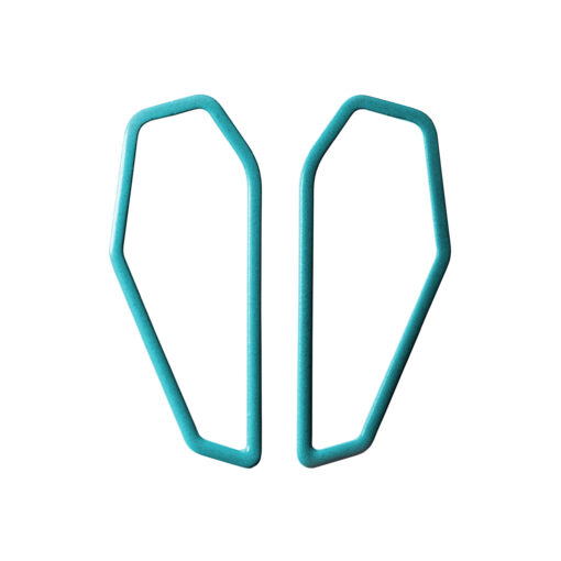 [CF-turquoise] Lisa Kroeber Jewellery Art - Earrings Color Frames - Turquoise