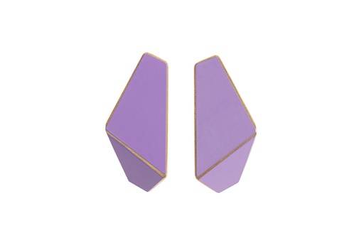 [FS-lilac] Lisa Kroeber Jewellery Art - Earrings Folded slim - Lilac