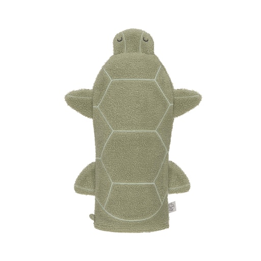 [1313026072] Lässig - Spiel-Waschhandschuh GOTS, Schildkröte Grün
