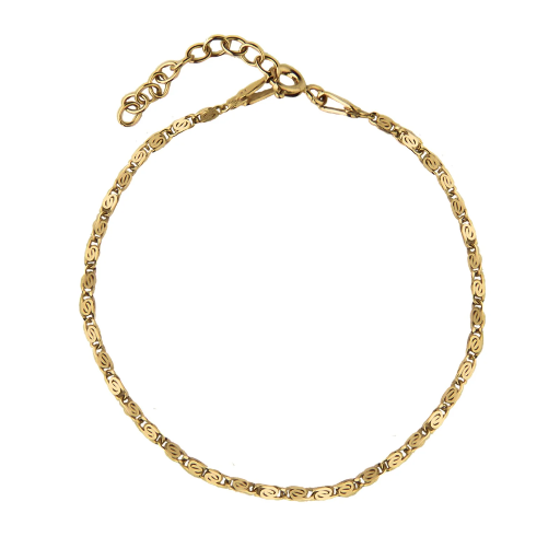 [44280-16-G] Jeberg Jewellery - Effy Bracelet goldplated 16cm+ext.
