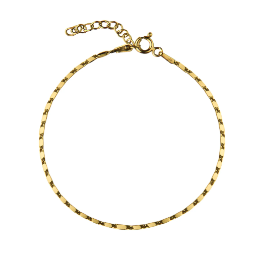[44285-16-G] Jeberg Jewellery - Mabel Bracelet goldplated 16cm+ext.
