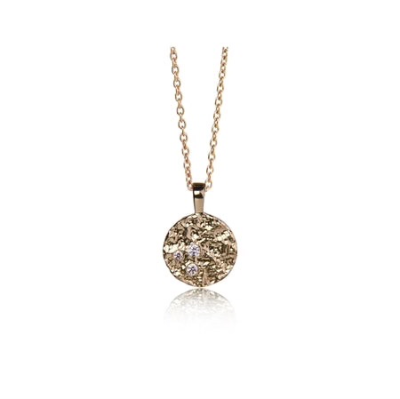 [4800-45] Jeberg Jewellery - Piece of the moon necklace gold