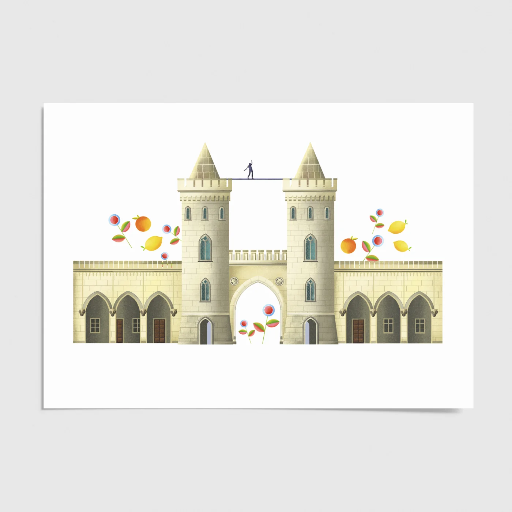 Luckycatstudio - Postkarte - Nauener Tor, Potsdam