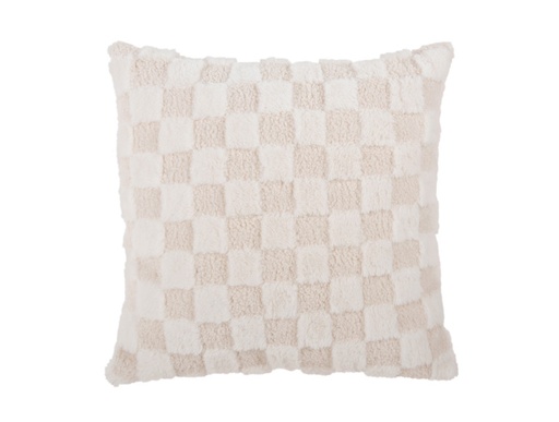 [PT4236WH] Present Time - Cushion Checker sand