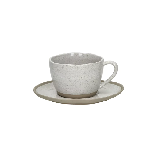 [40982-LGR-70] Pomax - Primeval Tasse mit Untertasse Porzellan