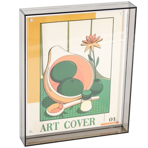 [pf8618] Homebound - Neon Bilderrahmen anthracit 22,6x4,0x27,6cm (foto size 20x25cm) 