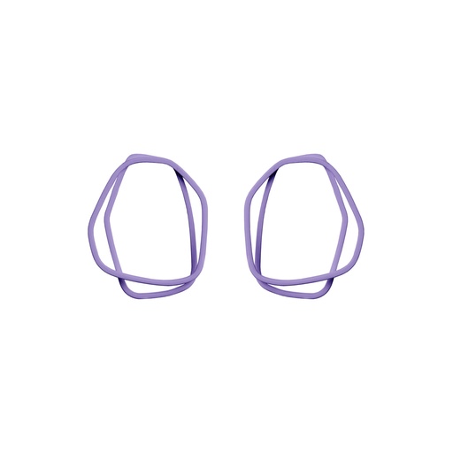 [L-Lilac] Lisa Kroeber Jewellery Art - Earrings Loops - Lilac