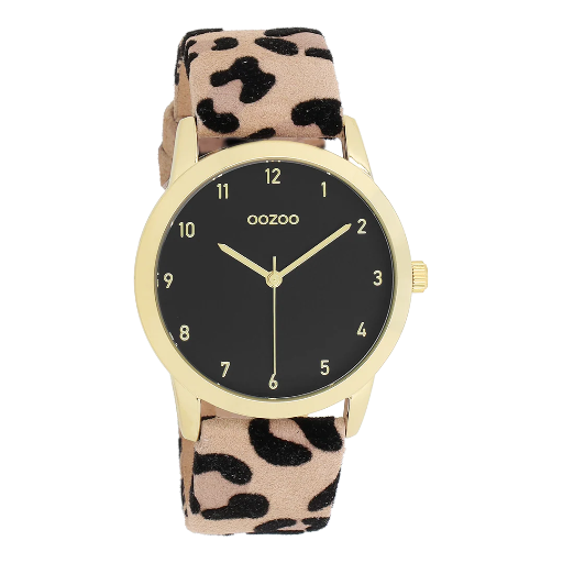 [C11373] Oozoo Timepieces - Armbanduhr - Leo Damen - gold/schwarz 38mm M