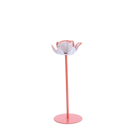 [7786690] Light & Living - Candle Stick bogajo peach ø9x24cm