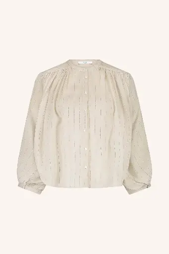 By Bar - Becky lurex blouse - 1700 rose lurex stripe