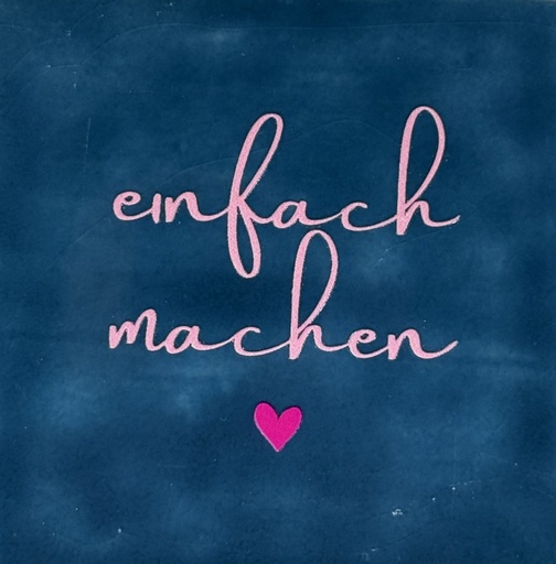 [D05.10.26007] Yett Tiles - Fliese/Untersetzer - Einfach machen - dunkelblau/warmrosa