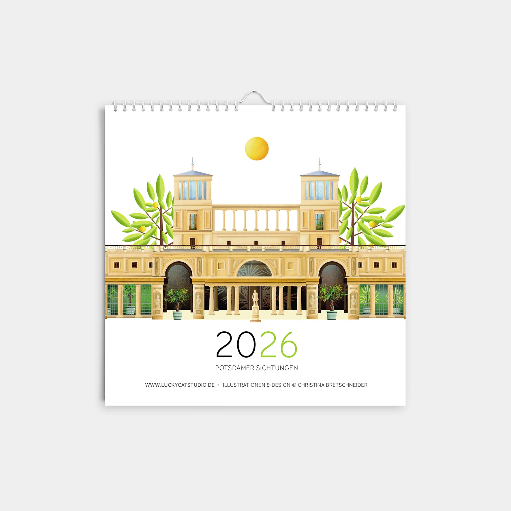 Luckycatstudio - Kalender 2026 klein Potsdam