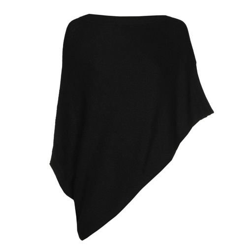 Caroline Biss - Fine-knit poncho schwarz