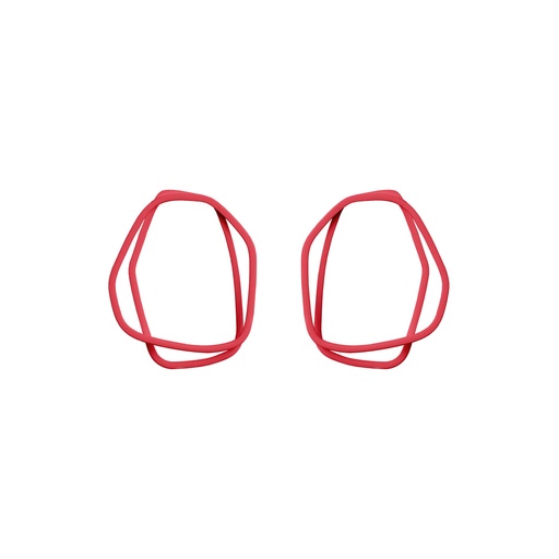 [L-Strawberry] Lisa Kroeber Jewellery Art - Earrings Loops - Strawberry