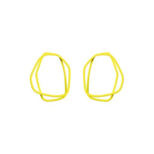 [L-Sulfur-Yellow] Lisa Kroeber Jewellery Art - Earrings Loops -  Sulfur Yellow