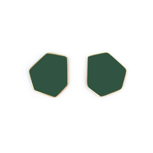 [CLIPS-Moss Green] Lisa Kroeber Jewellery Art - Earclips mini - Moss Green