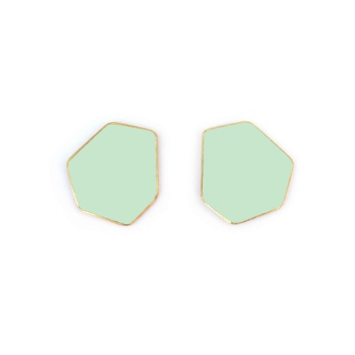 [CLIPS-Pastel-Green] Lisa Kroeber Jewellery Art - Earclips mini - Pastel Green
