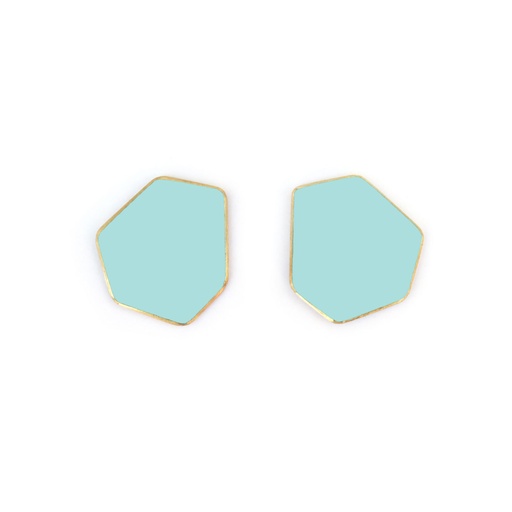 [CLIPS-Pastel-Turquoise] Lisa Kroeber Jewellery Art - Earclips mini - Pastel Turquoise