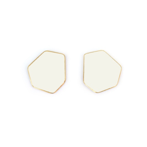 [CLIPS-Signal-White] Lisa Kroeber Jewellery Art - Earclips mini - Signal White