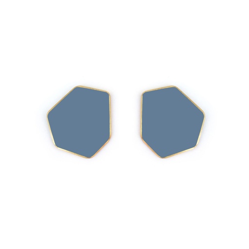 [CLIPS-Pigeon-Blue] Lisa Kroeber Jewellery Art - Earclips mini - Pigeon Blue