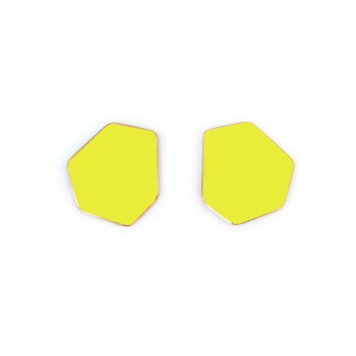 [CLIPS-Sulfur-Yellow] Lisa Kroeber Jewellery Art - Earclips mini - Sulfur Yellow 