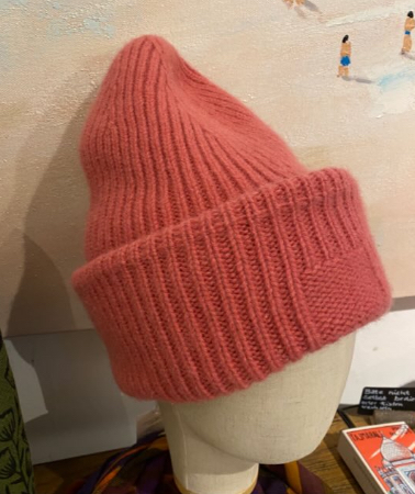 [W374rosa] Cashmere & Friends - Mütze Baumwolle Woolen Rib Hat - Rosa