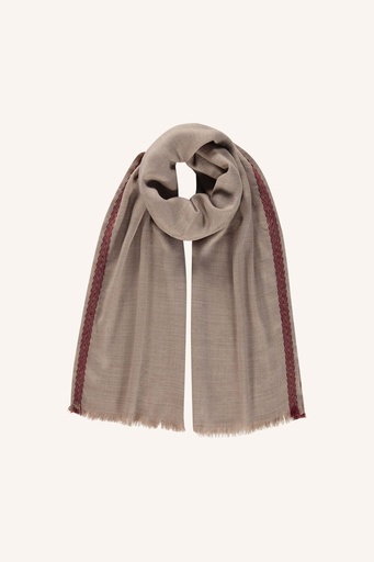 [25526805-1705] By Bar - Elira Scarf - 1705 hazel