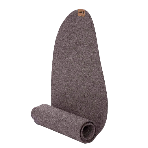 [16074-352] Maxx Factory / Kontor 28- Tischläufer VEJLE 4mm rPET - aus up, recycling Filz - #352 naturmeliert - Größe 100x30 cm