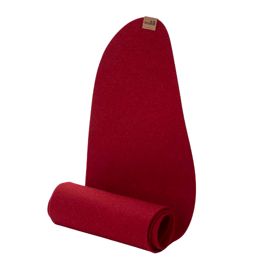 [16075-27] Maxx Factory / Kontor 28 - Tischläufer VEJLE 4mm rPET - aus up, recycling Filz - #27 kirschrot - Größe 150x30 cm