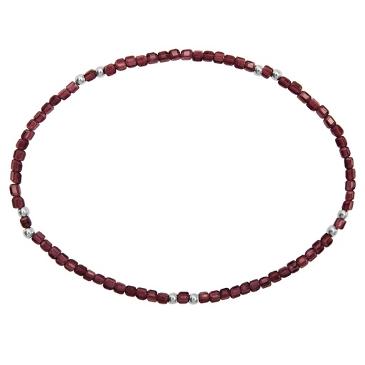 [607601] HCA - Armband - Harmony of nature - Rhodolit Granat - Edelstahl