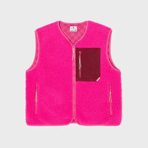 Billybelt - Sherpa Weste ärmellos - Pink