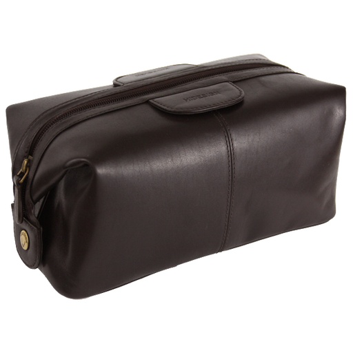 [DILANO-BLACK] Hidesign - Toilet bag black leather DILANO