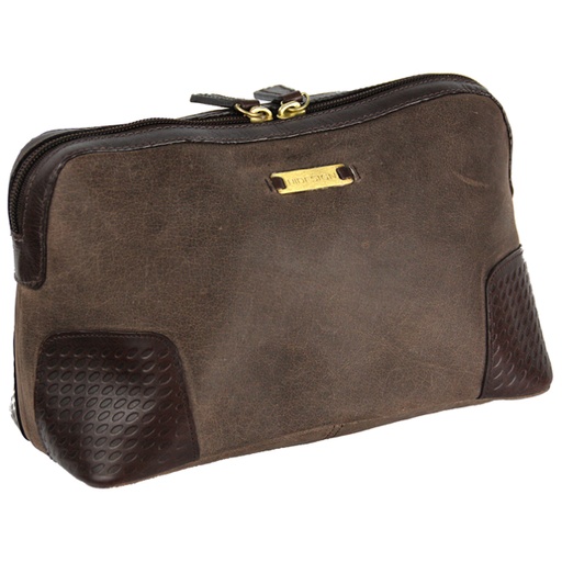 [DIEZEL] Hidesign - Toilet bag brown leather DIEZEL