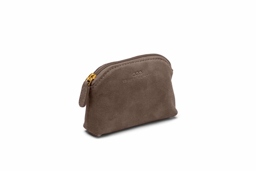 [23822] Schlüsseltasche Wildleder | mandel | gold | Wildleder 