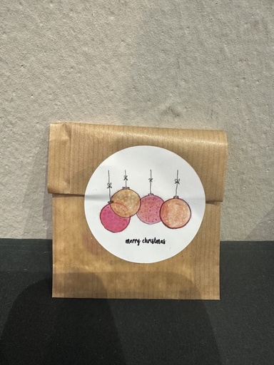 Stilbude - Weihnachtliche Sticker 5er Set - Weihnachtskugeln Merry Christmas - Stilbude x Küstenmutti