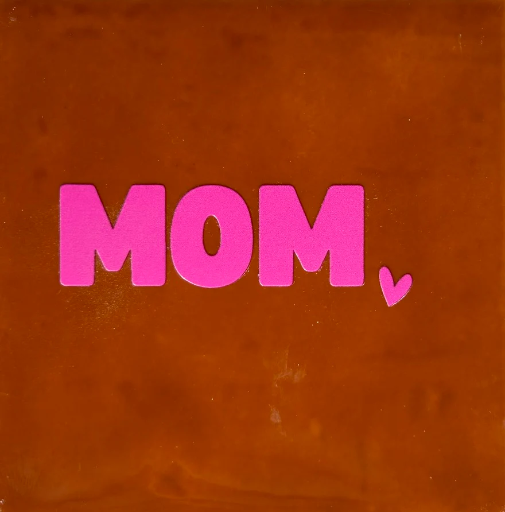 [13.10.25377] Yett Tiles - Fliese/Untersetzer - Mom - terracotta/rosa