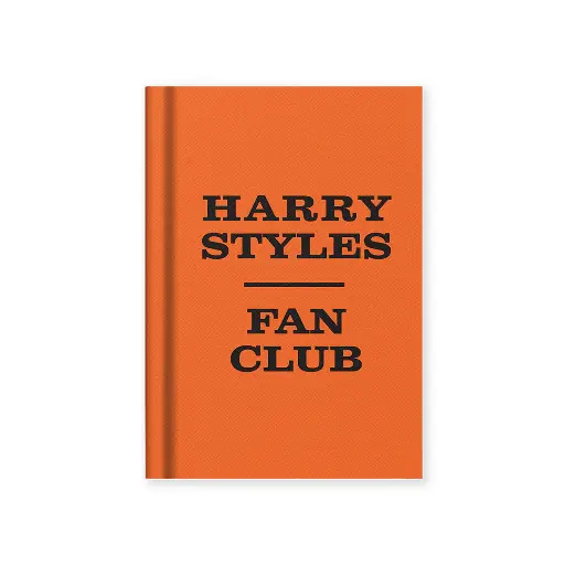 [13482] Ohh Deer - Harry Styles Fan Club - Fabric Hardback Notebook A7 orange - kleines Notizbuch