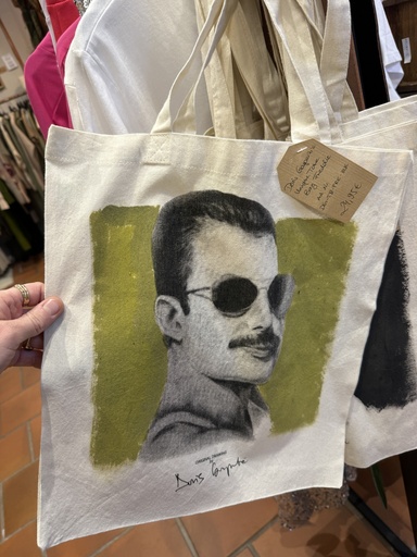 [DG-TB-FRE-LKH] Doris Gaspartic - Unique Tote Bag Freddie - light khaki 