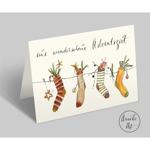 [SW10295] Annelis Art - Klappkarte mit Umschlag - Eine wunderschöne Adventszeit