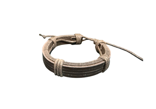 [P-LA-B] Portuguese - handgemachtes mehrlagiges Leder-Armband - braun