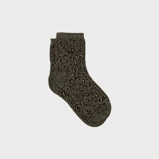 [FFL02] Billybelt - Baumwollsocken Leo Khaki glitter