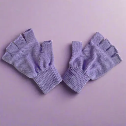 [KLWLGLOVFLXULLC] Klue - Wool fingerless gloves - lilac (Fingerlose Handschuhe)