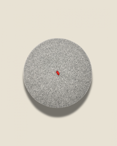 [AMO033] Le Beret Francais - Beret Baskenmütze - Light Heather Grey